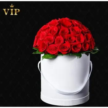 Flowerbox 35 Czerwonych Róż
