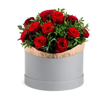 Flowerbox 15 Czerwonych Róż