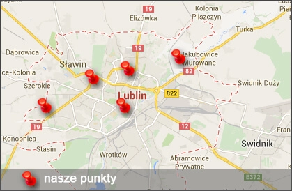 Mapa - Oddział Lublin}