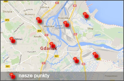 Mapa - Oddział Gdański}