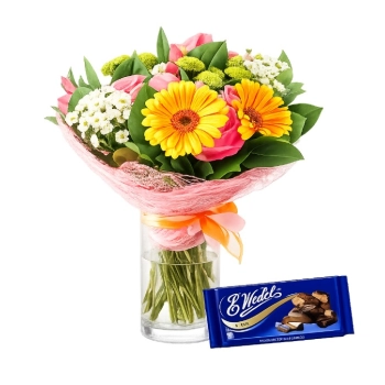 Kolorowy Pocałunek z Czekoladą