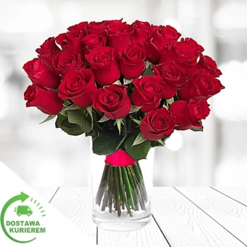 Bukiet 30 czerwonych róż