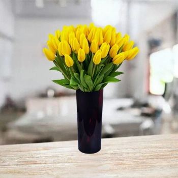 50 żółtych tulipanów