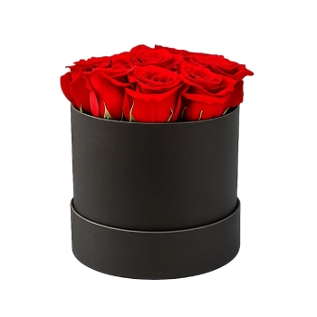 Flowerbox 9 Czerwonych Róż