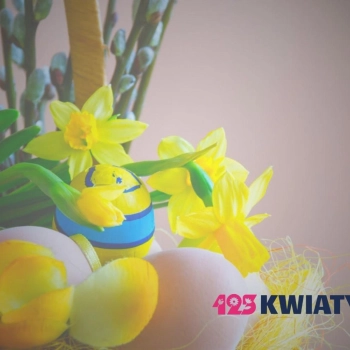 Kwiaty w koszu – pomysł na wielkanocne święcenie?