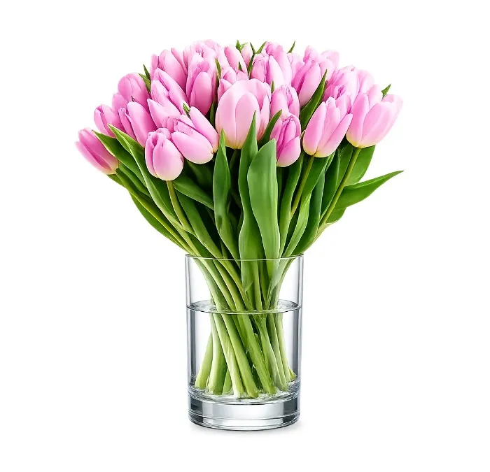 30 różowych tulipanów