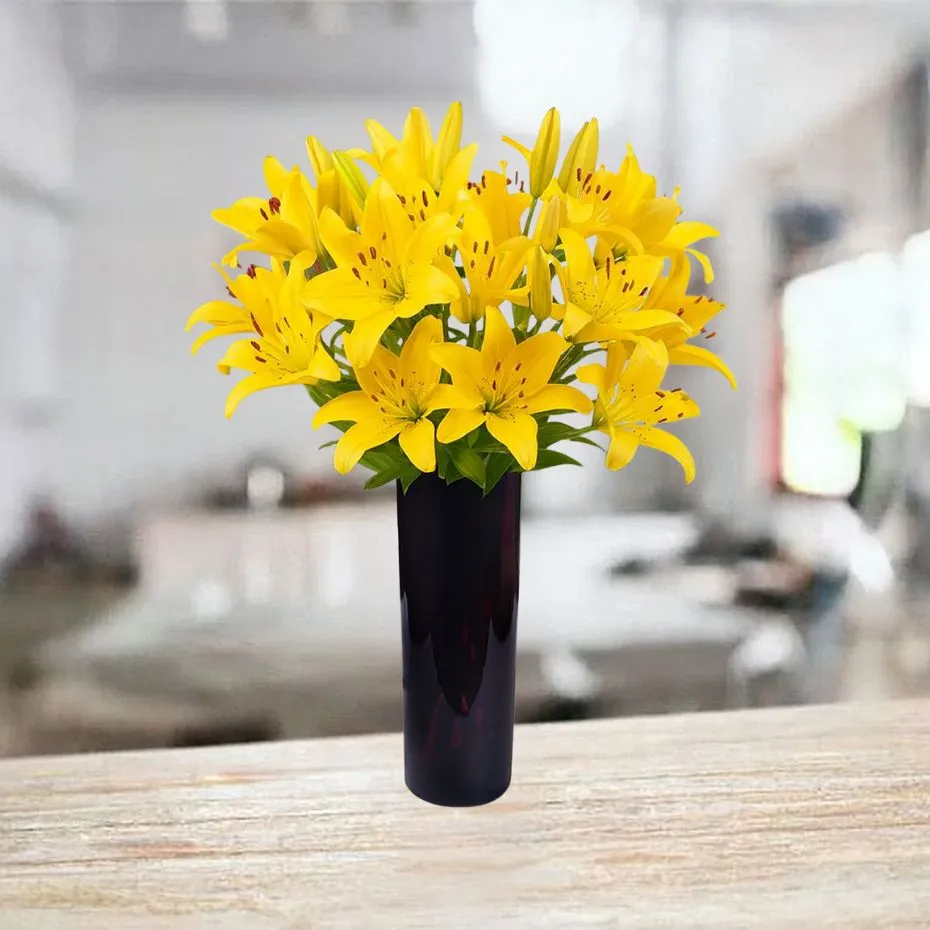 Żółte lilie - 21 szt.