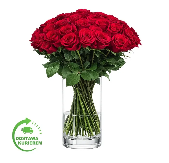 Bukiet 40 czerwonych róż