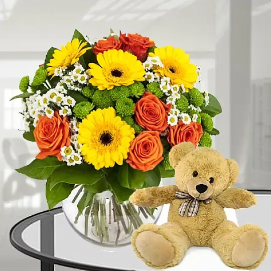 Letnia Miłość z Dużym Misiem