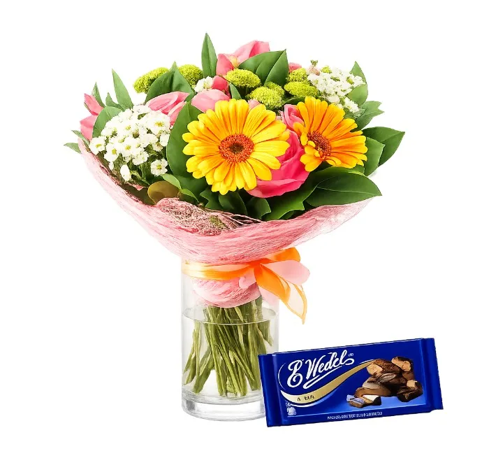 Kolorowy Pocałunek z Czekoladą