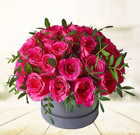 Flowerbox Róże Różowe