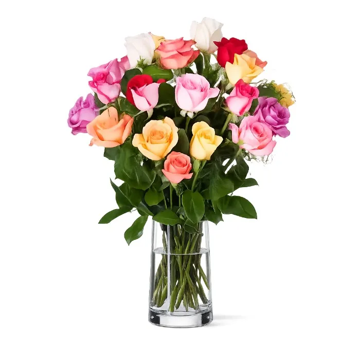 Bukiet Kolorowych Róż