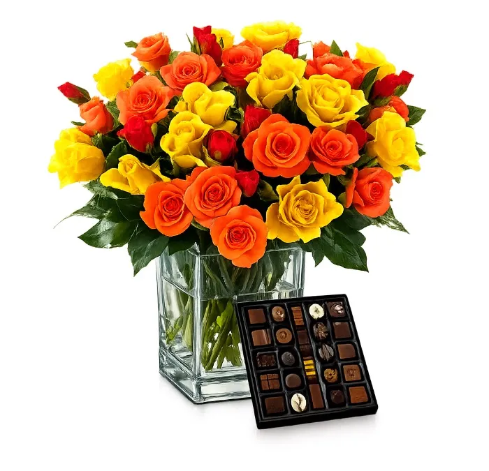 Różana Rozkosz z Czekoladkami