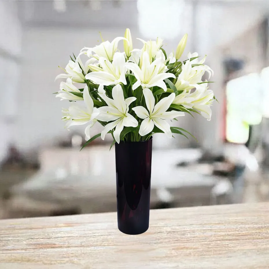 Białe lilie - 21 szt.