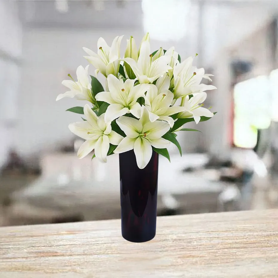 Białe lilie - 15 szt.