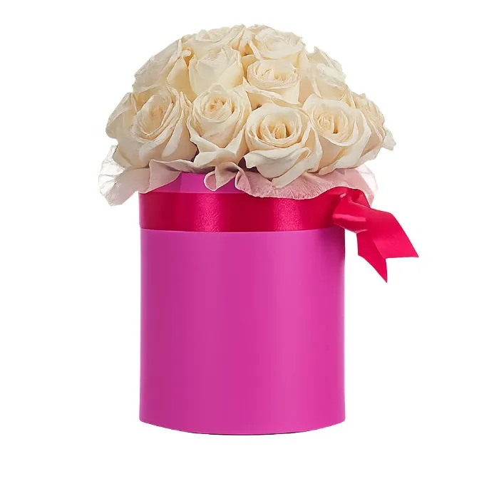 Flowerbox White Roses