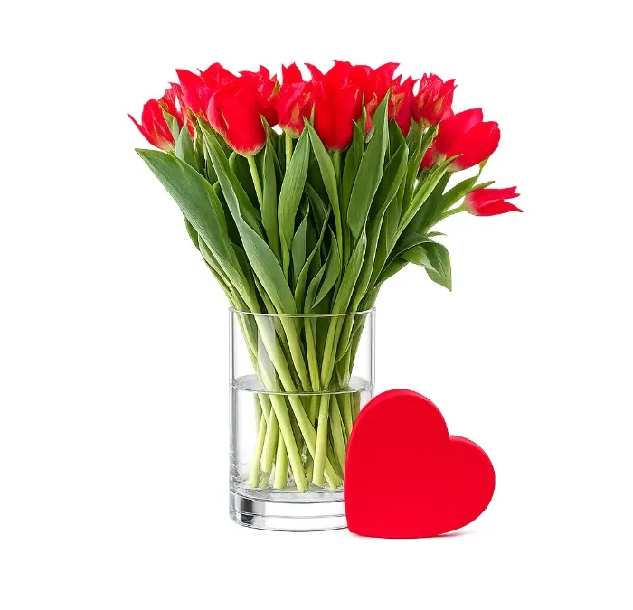 25 tulipanów z czekoladkami