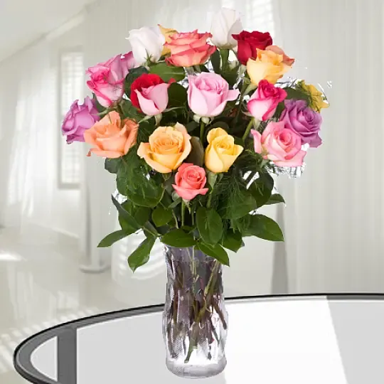 Produkt Bukiet Kolorowych Róż Zdjęcie