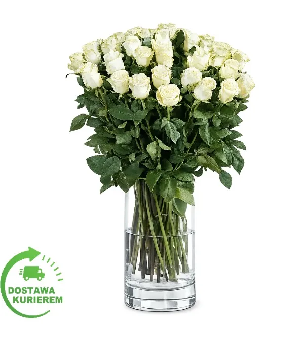 Produkt Bukiet 50 białych róż Zdjęcie