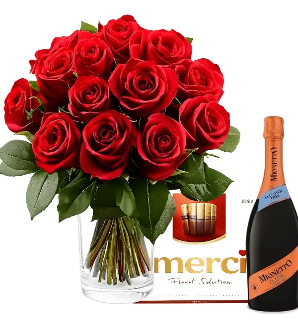 Produkt 15 Róż, Prosecco Free i Czekoladki Zdjęcie