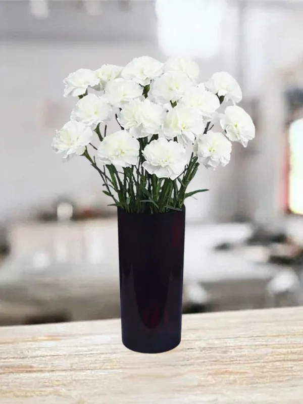 Produkt 15 białych goździków Zdjęcie