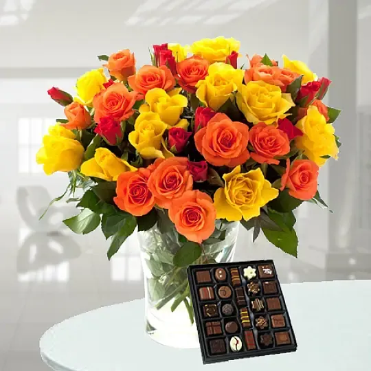 Produkt Różana Rozkosz z Czekoladkami Zdjęcie