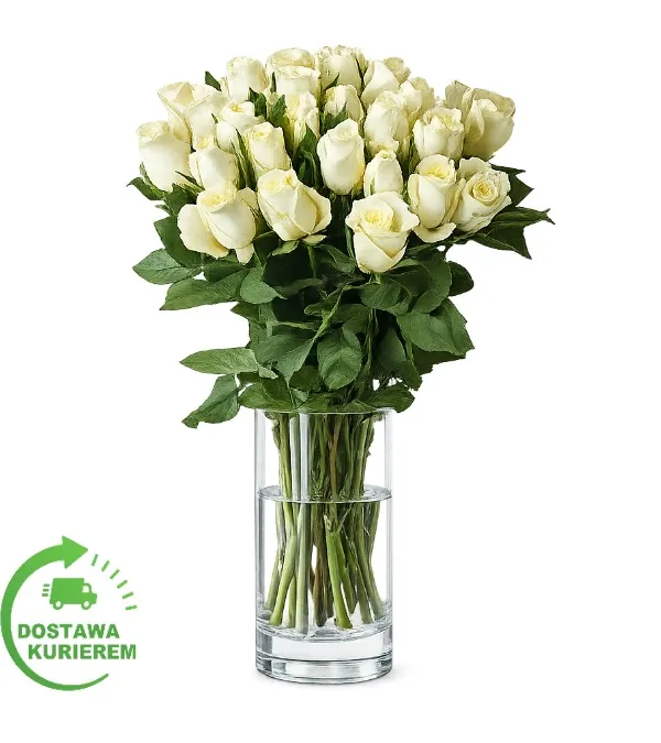 Produkt Bukiet 20 białych róż Zdjęcie