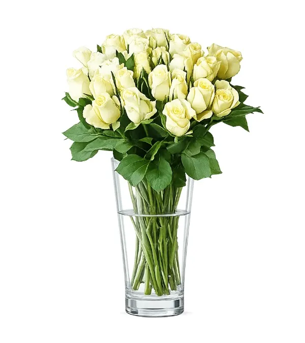 Produkt 25 Białych Róż Zdjęcie