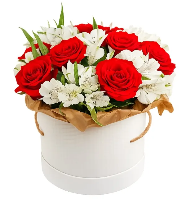 Produkt Flowerbox Róże i Alstromerie Zdjęcie