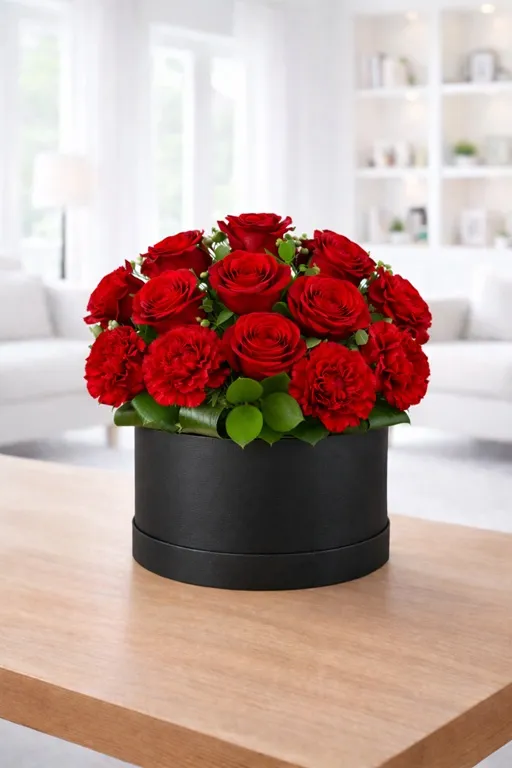 Produkt Flowerbox Róże i Goździki Zdjęcie