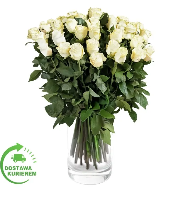 Produkt Bukiet 40 białych róż Zdjęcie