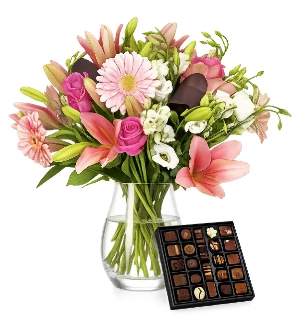 Product Sweet blush with chocolates Image