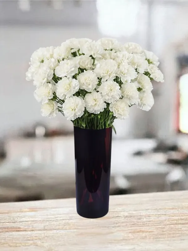 Produkt 30 białych goździków Zdjęcie