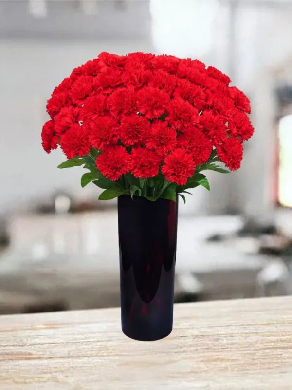 Produkt 50 czerwonych goździków Zdjęcie