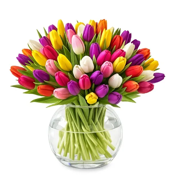 Product 40 colorful tulips Image