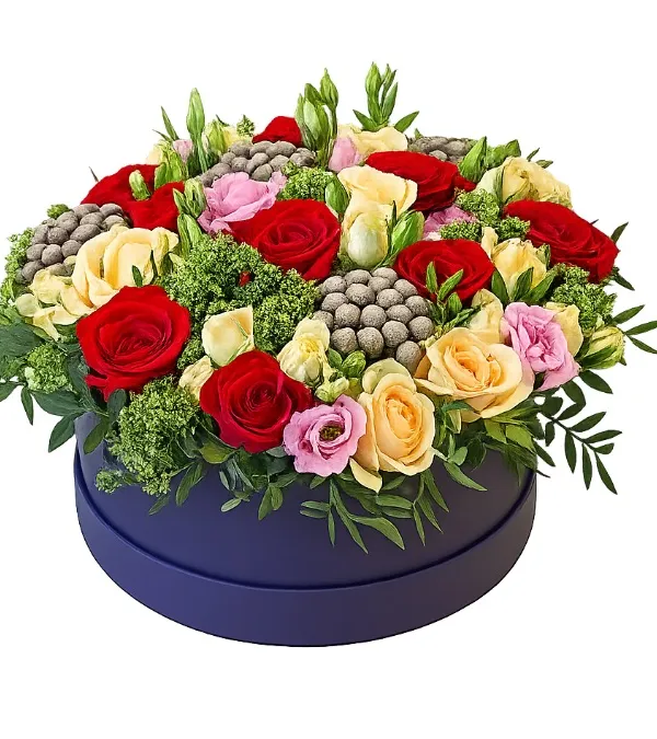 Produkt Flowerbox Czerwone, Herbaciane i Różowe Róże Zdjęcie