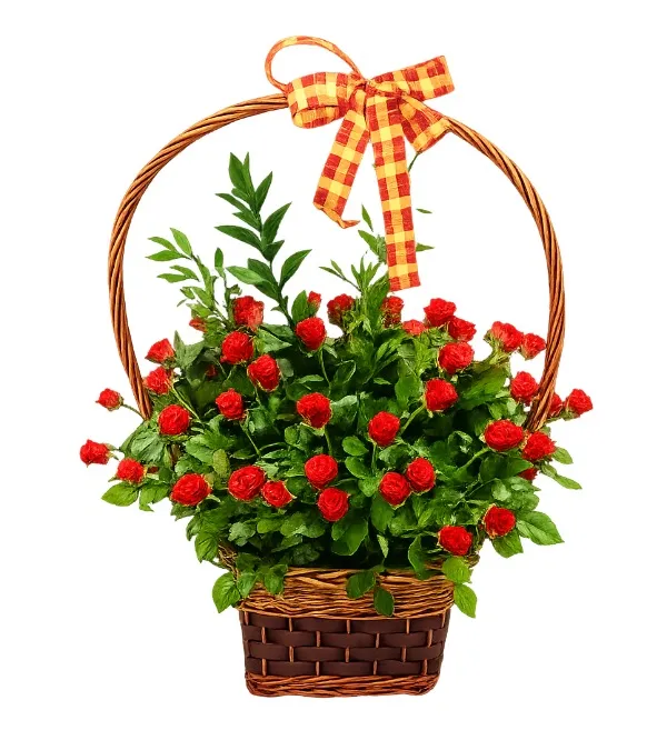 Produkt Kosz Czerwonych Róż Zdjęcie