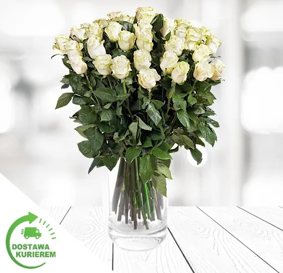 Produkt Bukiet 40 białych róż Zdjęcie