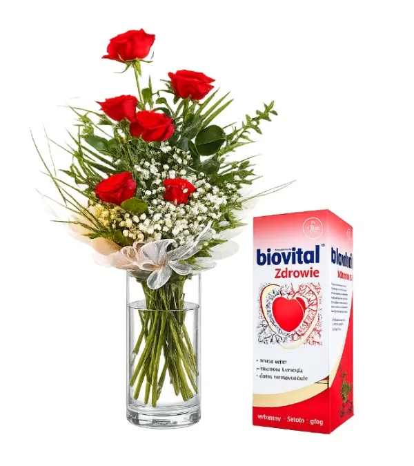 Product 7 Red Roses with Biovital Image
