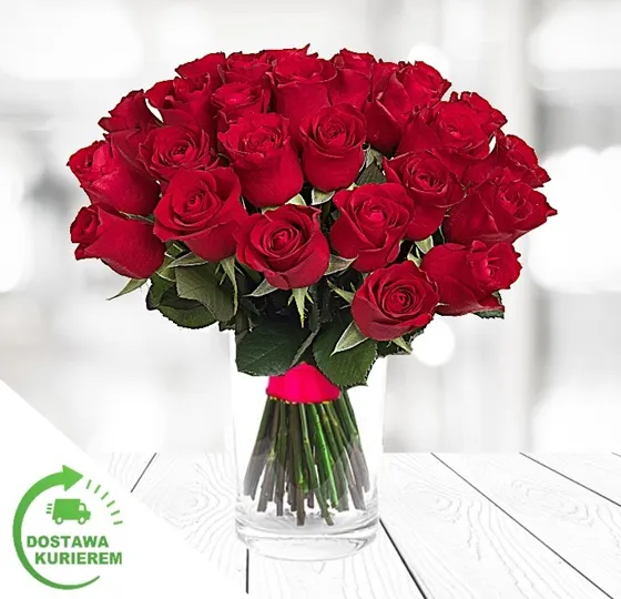 Bukiet 30 czerwonych róż