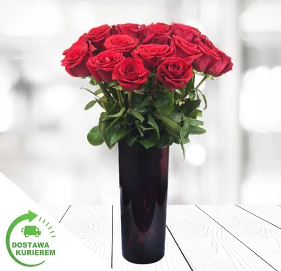 Bukiet 11 czerwonych róż