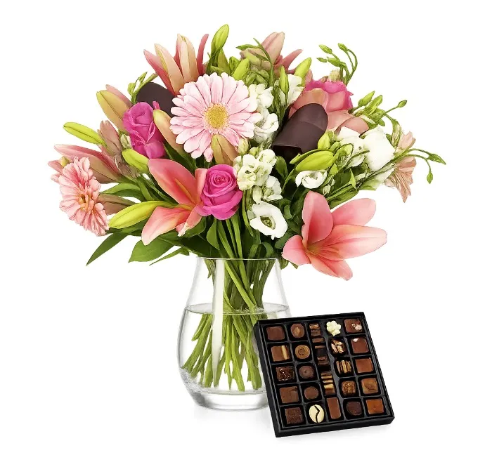 Sweet blush with chocolates