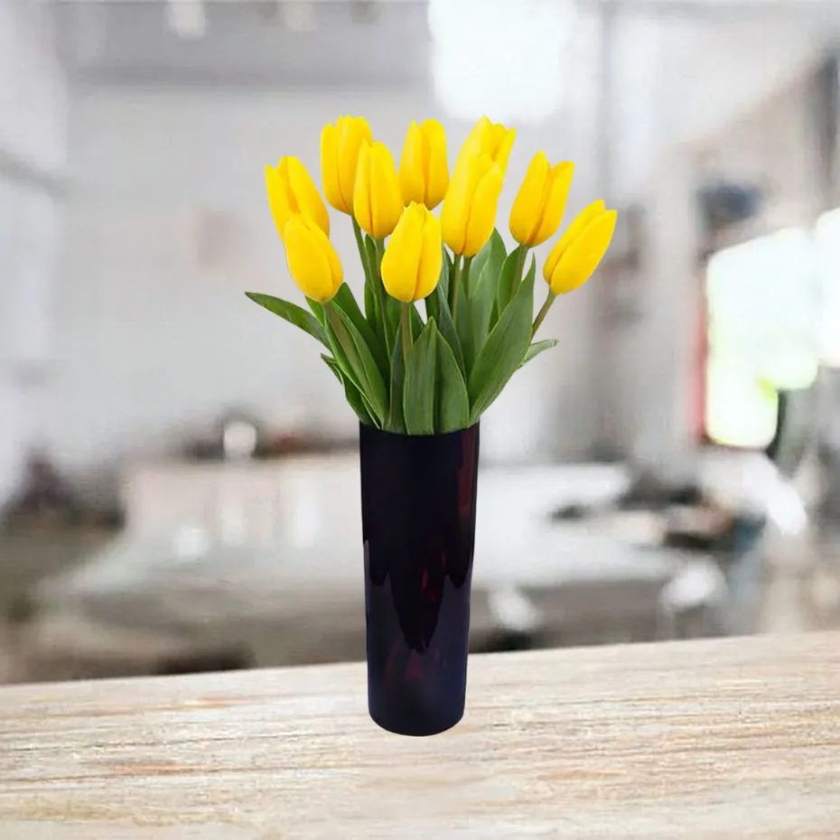 11 żółtych tulipanów