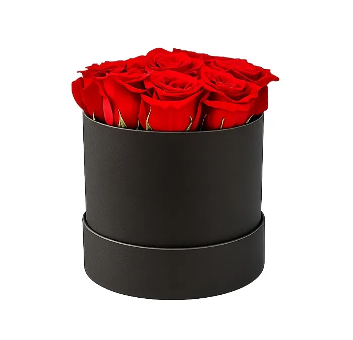 Flowerbox 9 Czerwonych Róż
