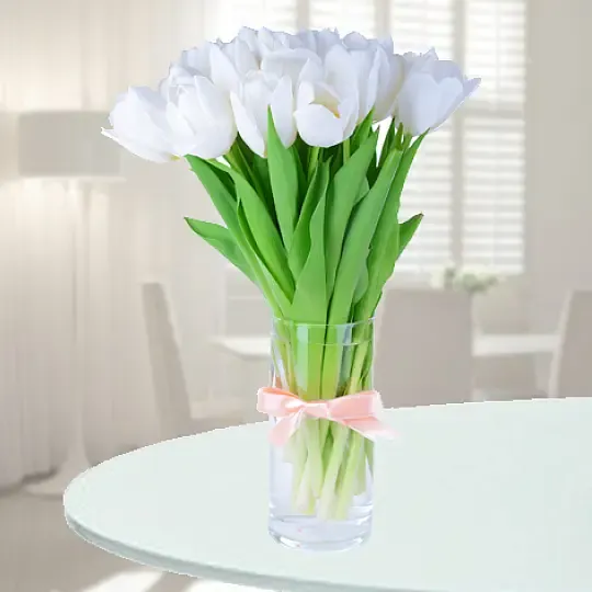 Produkt 21 białych tulipanów Zdjęcie