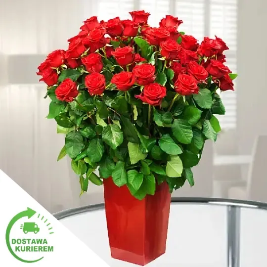 Produkt Bukiet 50 czerwonych róż Zdjęcie