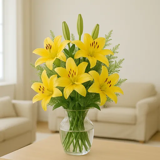 Produkt 5 żółtych lilii Zdjęcie