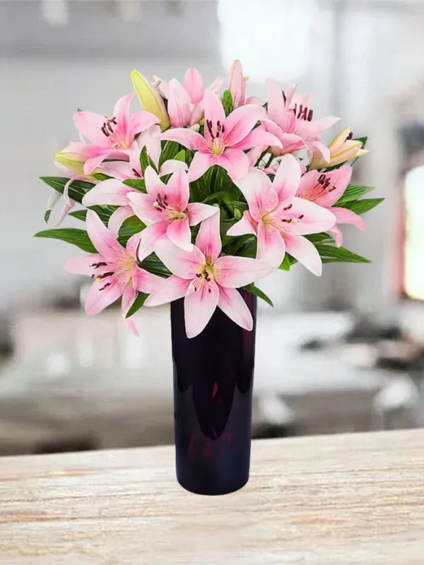 Produkt 15 różowych lilii Zdjęcie