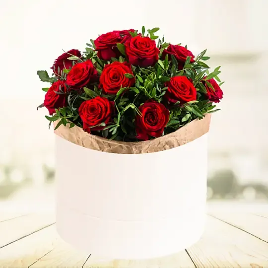 Flowerbox 15 Red Roses
