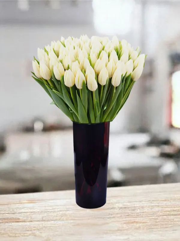 Produkt 50 białych tulipanów Zdjęcie
